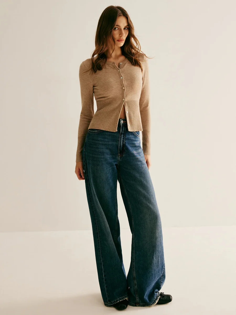 Cardigan Cintré en Maille Fine | Boutons Nacrés | Confort Naturel – Image 6