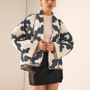 Oversize Quilted Jacket | Graphic Style and Comfort