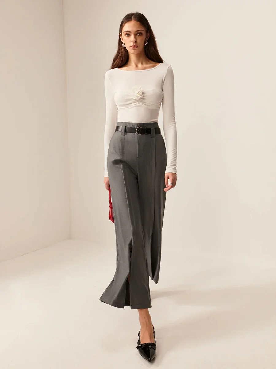 White Flower Top | Cotton | Elegant, Feminine and Refined – Image 4