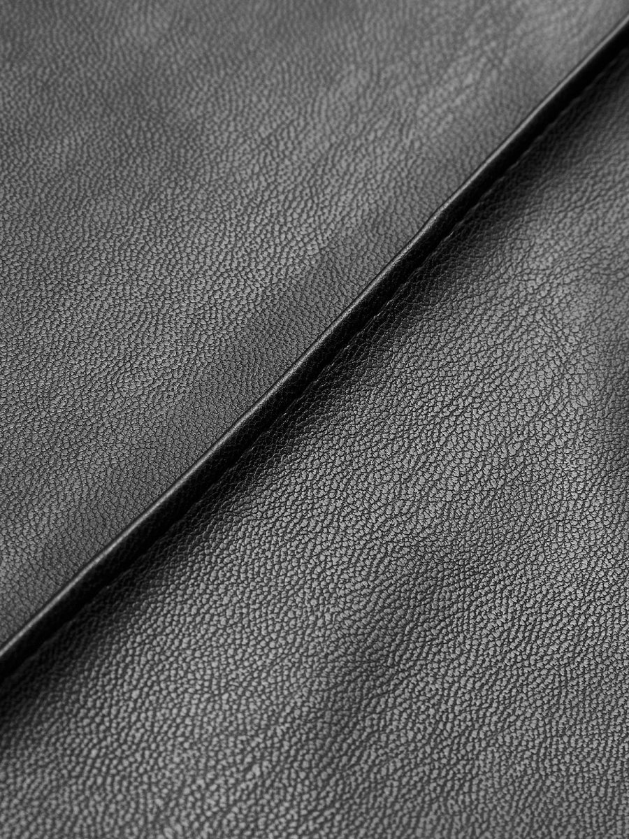 High-waisted pants in imitation leather | Structure et Audace – Image 7