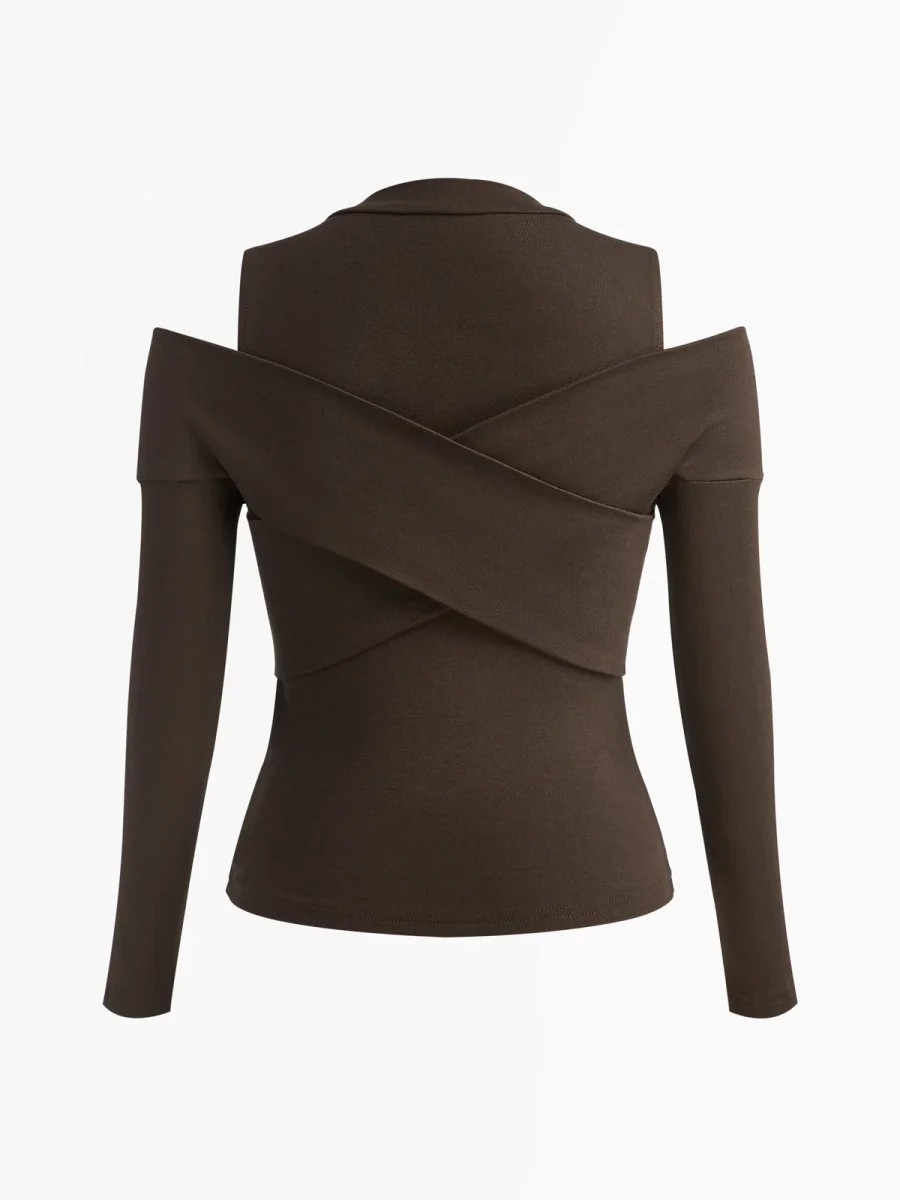 Cropped Top Bare Shoulders | Cotton | Elegant, Structured and Trendy – Image 6