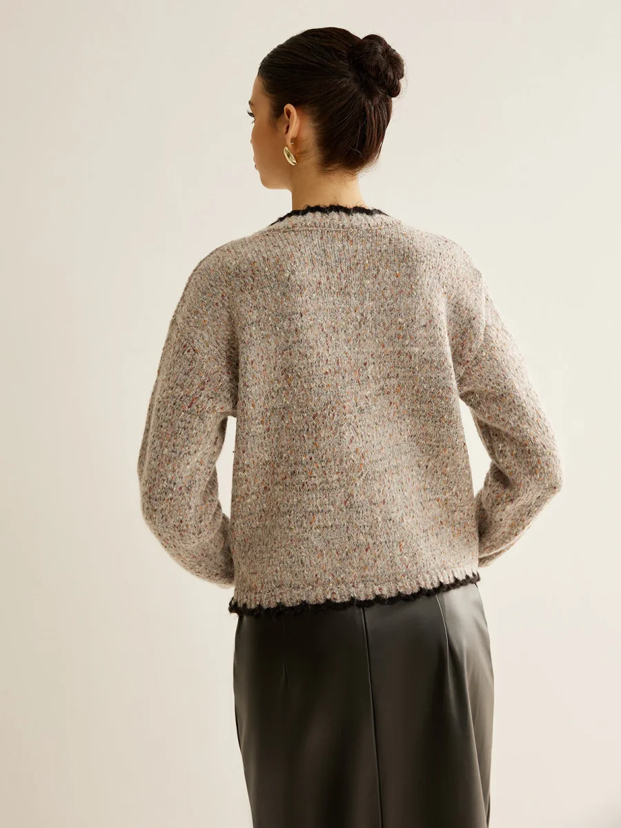 Victoria - Cardigan Tweed | Boutons Dorés | Chic & Élégant – Image 7