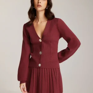 Ensemble Cardigan et Jupe Plissée | Coupe Structurée | Élégance Féminine