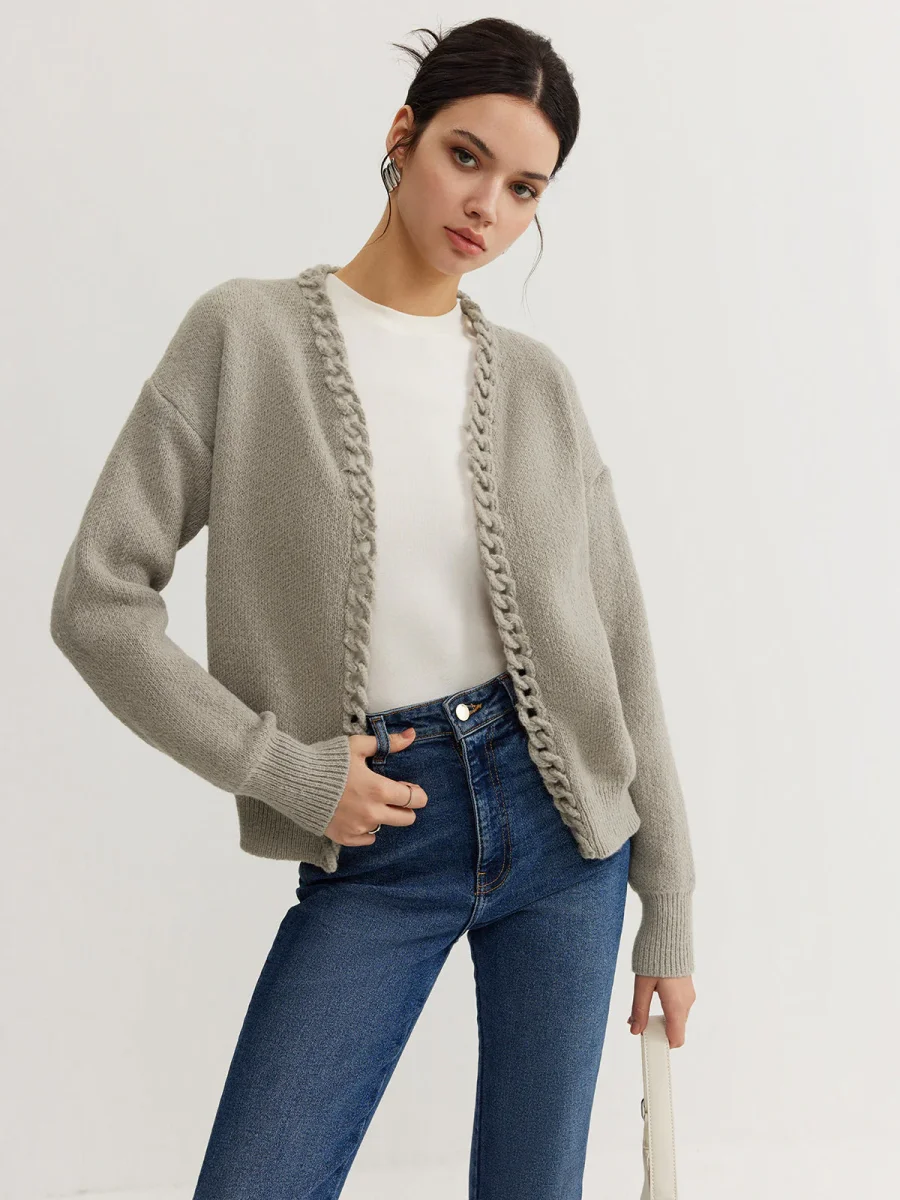 Cardigan Tressé | Maille Douce | Coupe Décontractée – Image 5