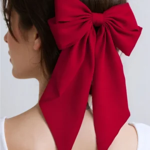 Barrette À Nœud En Satin