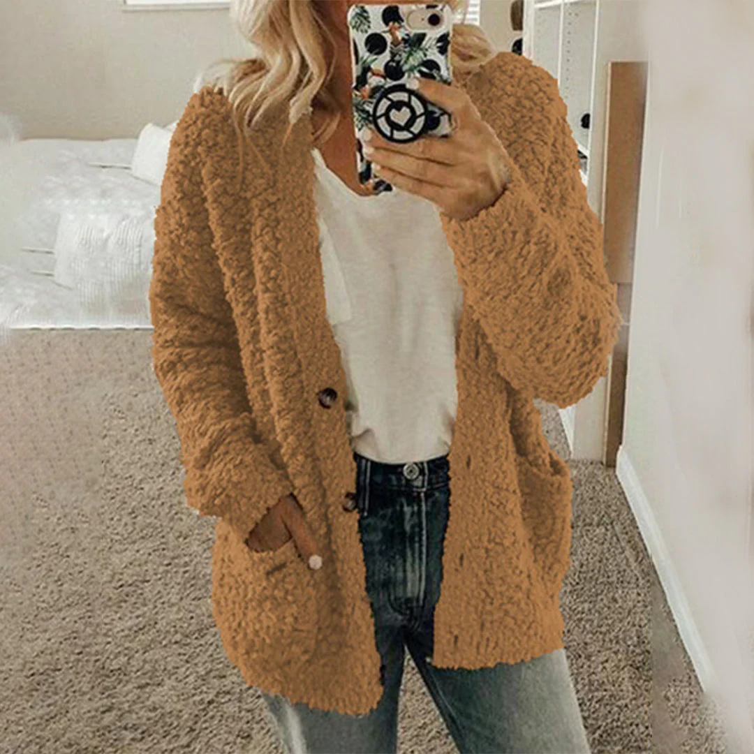 Cardigan Sherpa | Doux & Confortable | Coupe Décontractée – Image 2