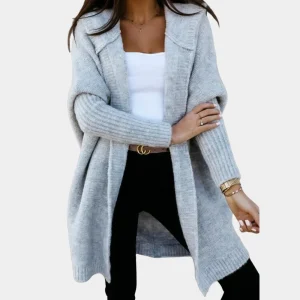 Cardigan Oversize | Gris | Doux et Confortable