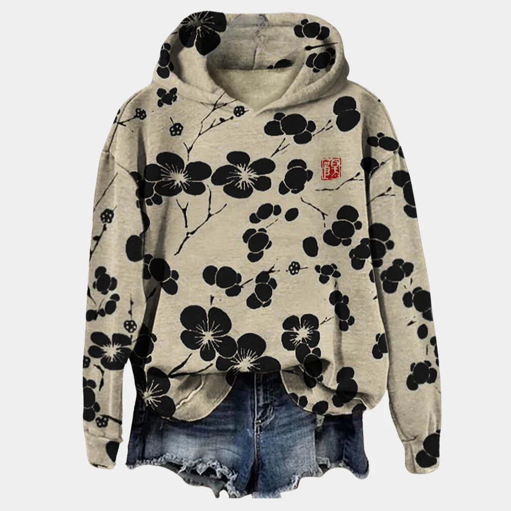 Flora Casual | Women's Floral Hoodie – Image 3