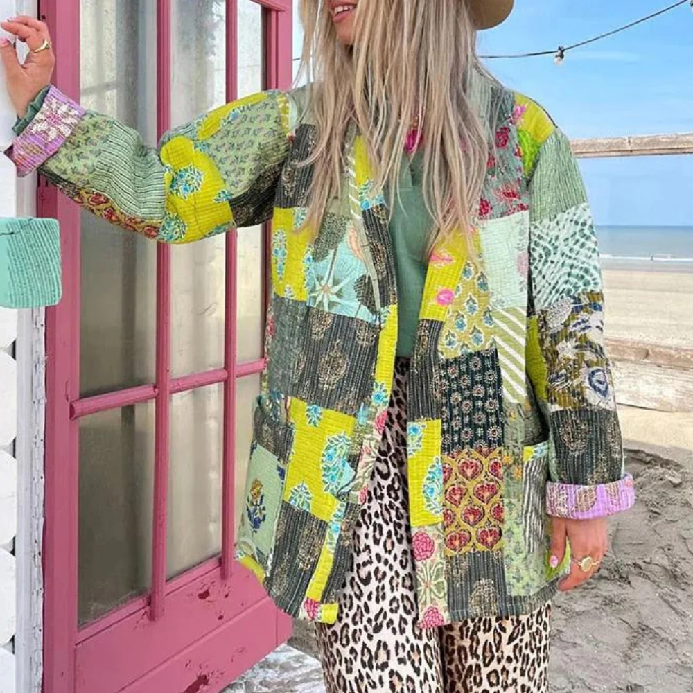 Bohemian Patchwork Jacket | Cotton | Colorful and Comfortable – Image 2