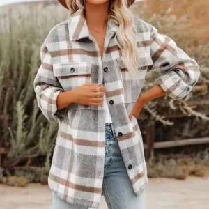 Oversize Checkered Shirt | Cotton | Warm and Casual