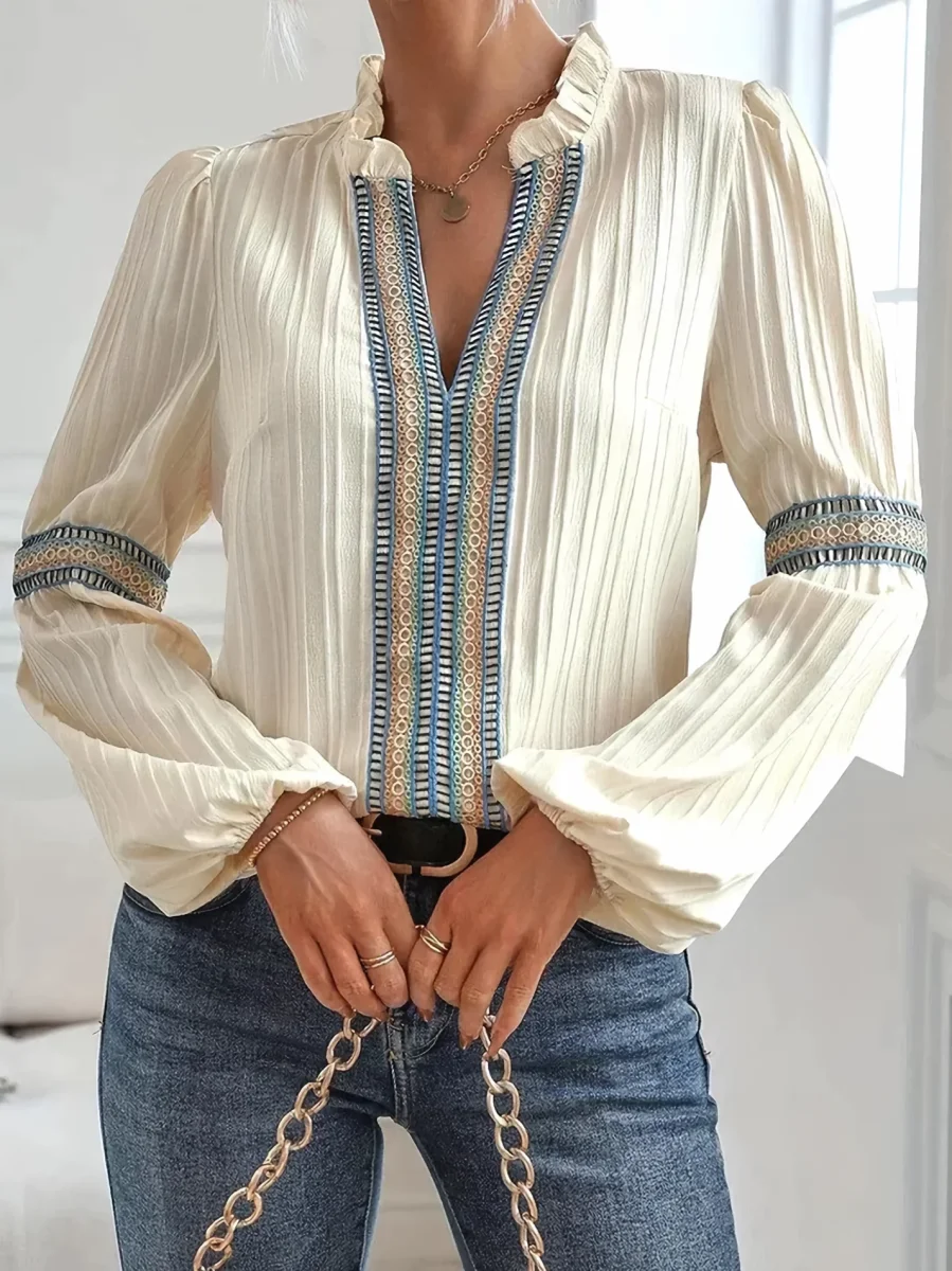 Élégance Bohème Blouse | Refined and Modern