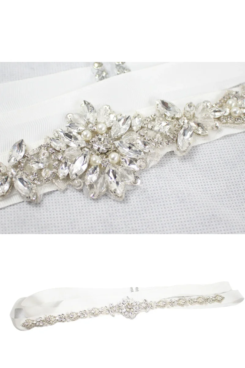 Ceinture De Mariage Éblouissante Avec Strass – Image 4