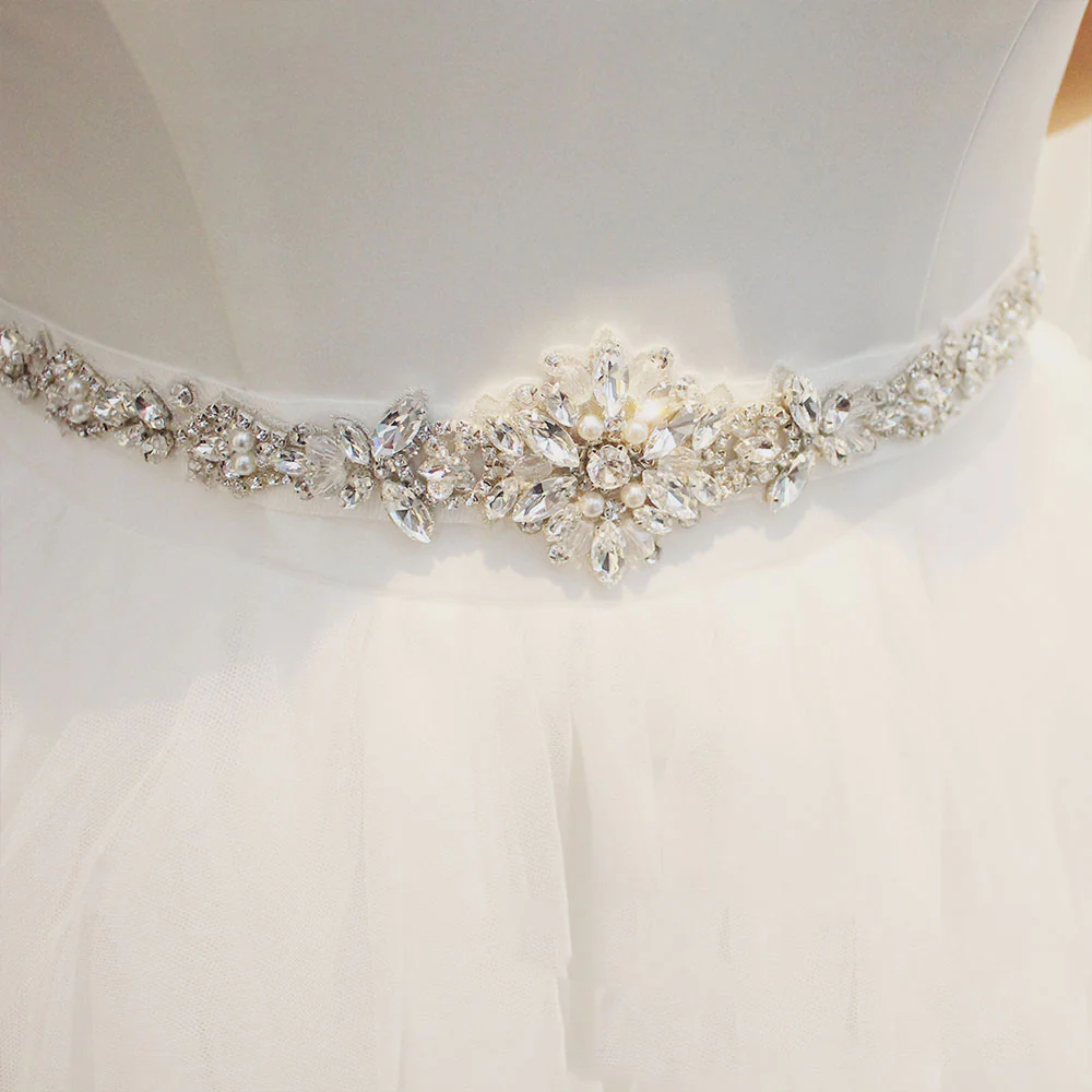 Ceinture De Mariage Éblouissante Avec Strass – Image 2