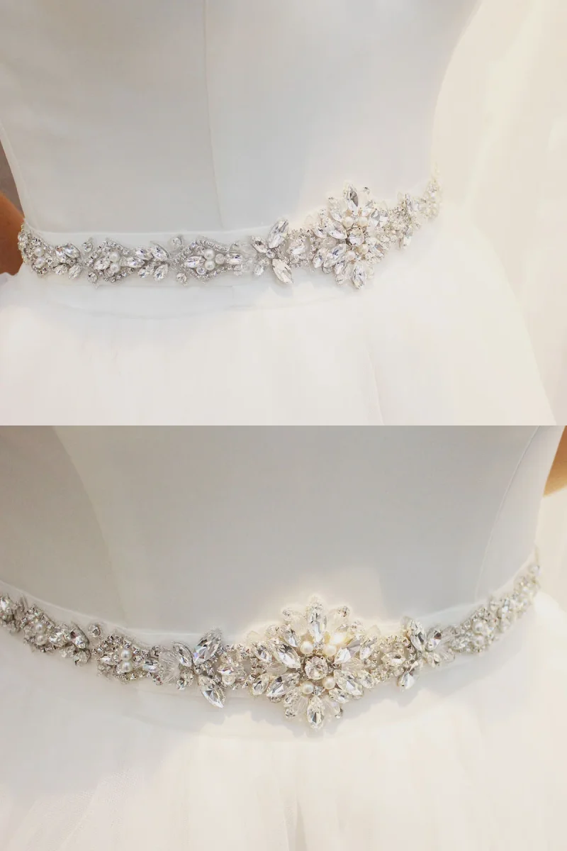 Ceinture De Mariage Éblouissante Avec Strass – Image 3