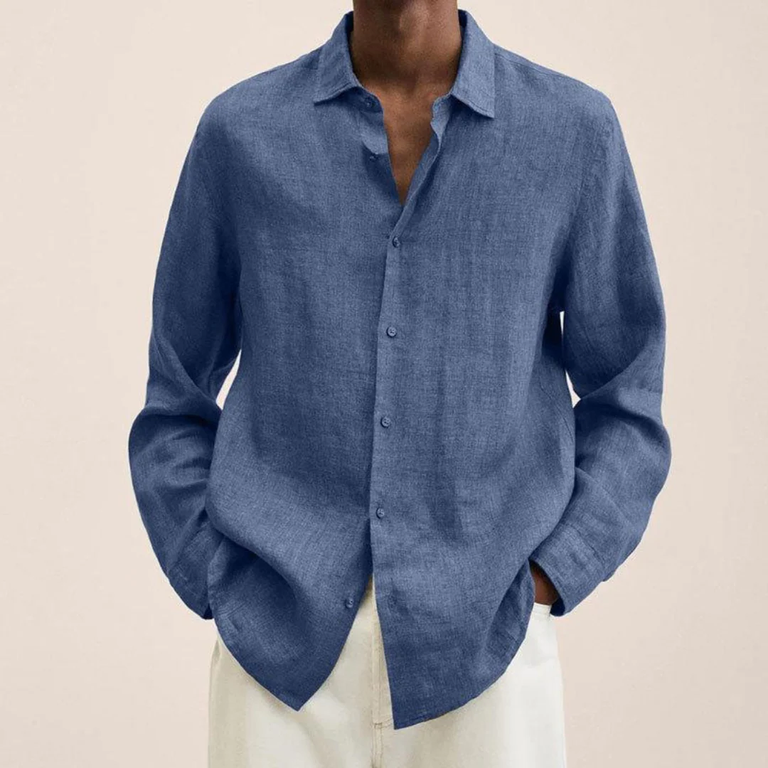 Chemise Coupe Ample Pour Hommes | Manche Longue – Image 8