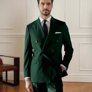 Costume Homme 2 Pièces À Élégant Double Boutonnage Pour Mariage