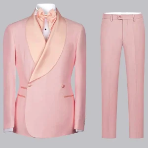 Costume Homme 2 Pièces À Élégant Patchwork Revers Crantés One Bouton Pour Décontracté