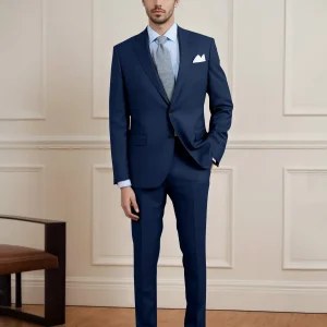 Costume Homme 2 Pièces À Rationalisé Uni Two Boutons Pour Décontracté