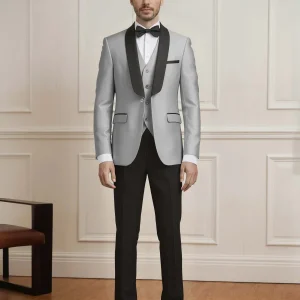 Costume Homme 3 Pièces À Exquis One Bouton Revers Châle Pour Invité