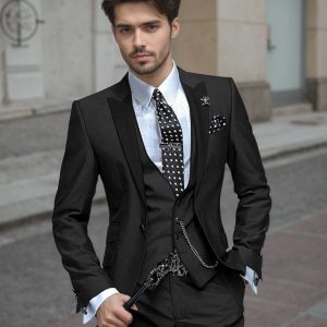 Costume Homme De Mariage 3 Pièces Slim Fit À Un Bouton Élégant