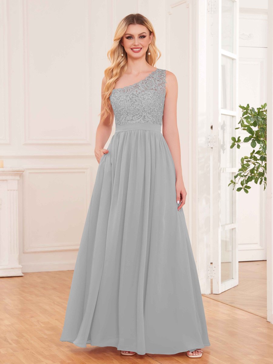 Daisy Robes De Demoiselle D'Honneur À Ruché Avec Des Appliques En Dentelle – Image 4