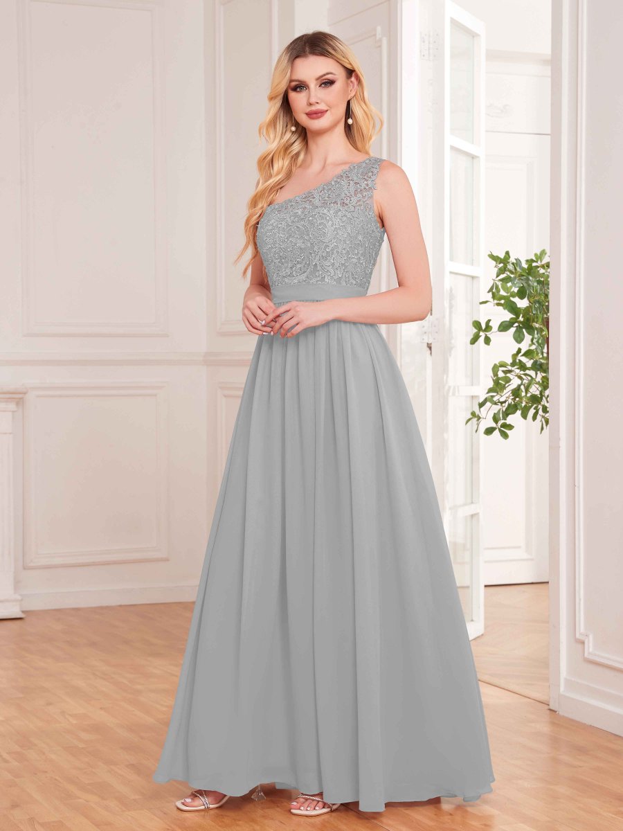 Daisy Robes De Demoiselle D'Honneur À Ruché Avec Des Appliques En Dentelle – Image 5