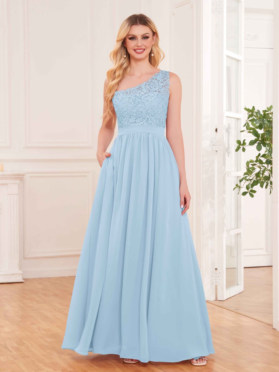 Daisy Robes De Demoiselle D'Honneur À Ruché Avec Des Appliques En Dentelle – Image 7