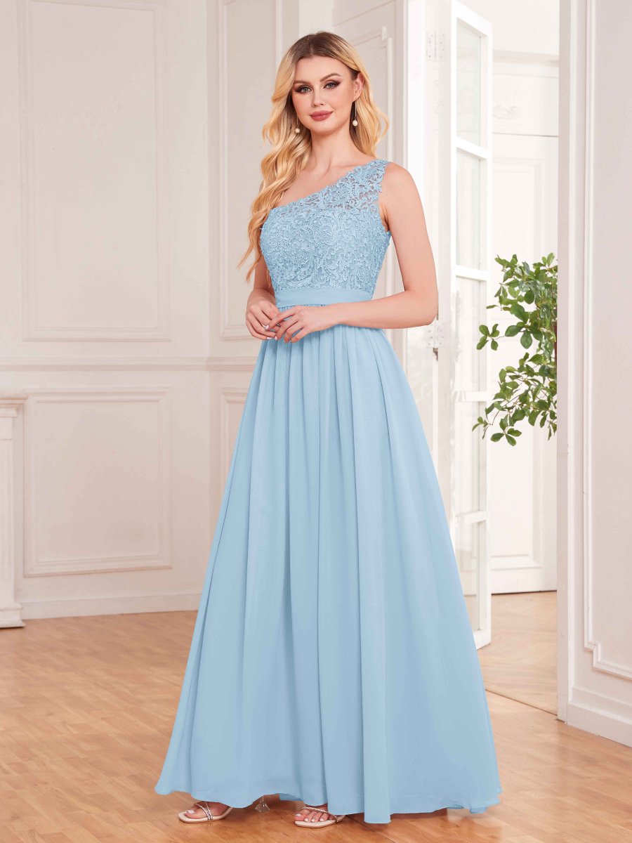 Daisy Robes De Demoiselle D'Honneur À Ruché Avec Des Appliques En Dentelle – Image 8