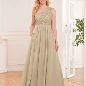 Daisy Robes De Demoiselle D'Honneur À Ruché Avec Des Appliques En Dentelle