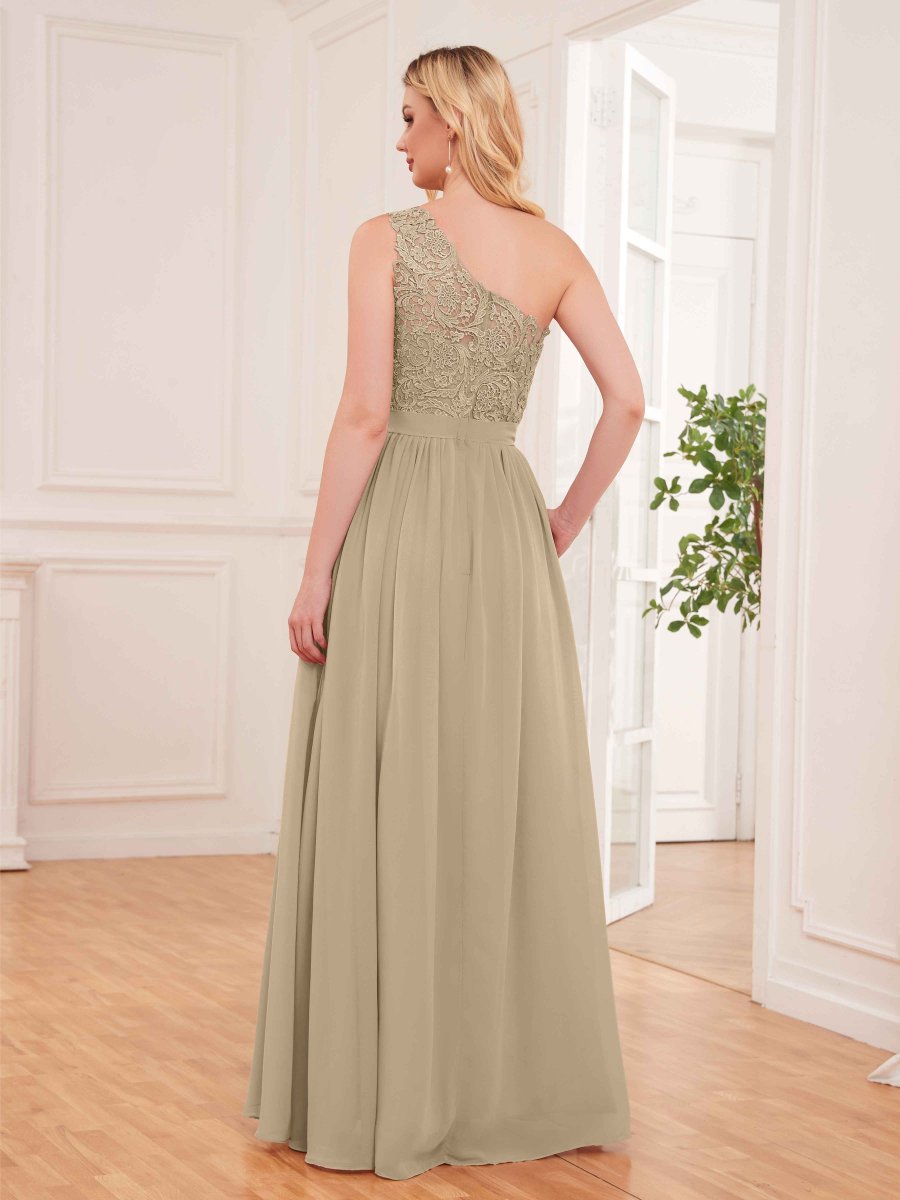 Daisy Robes De Demoiselle D'Honneur À Ruché Avec Des Appliques En Dentelle – Image 3