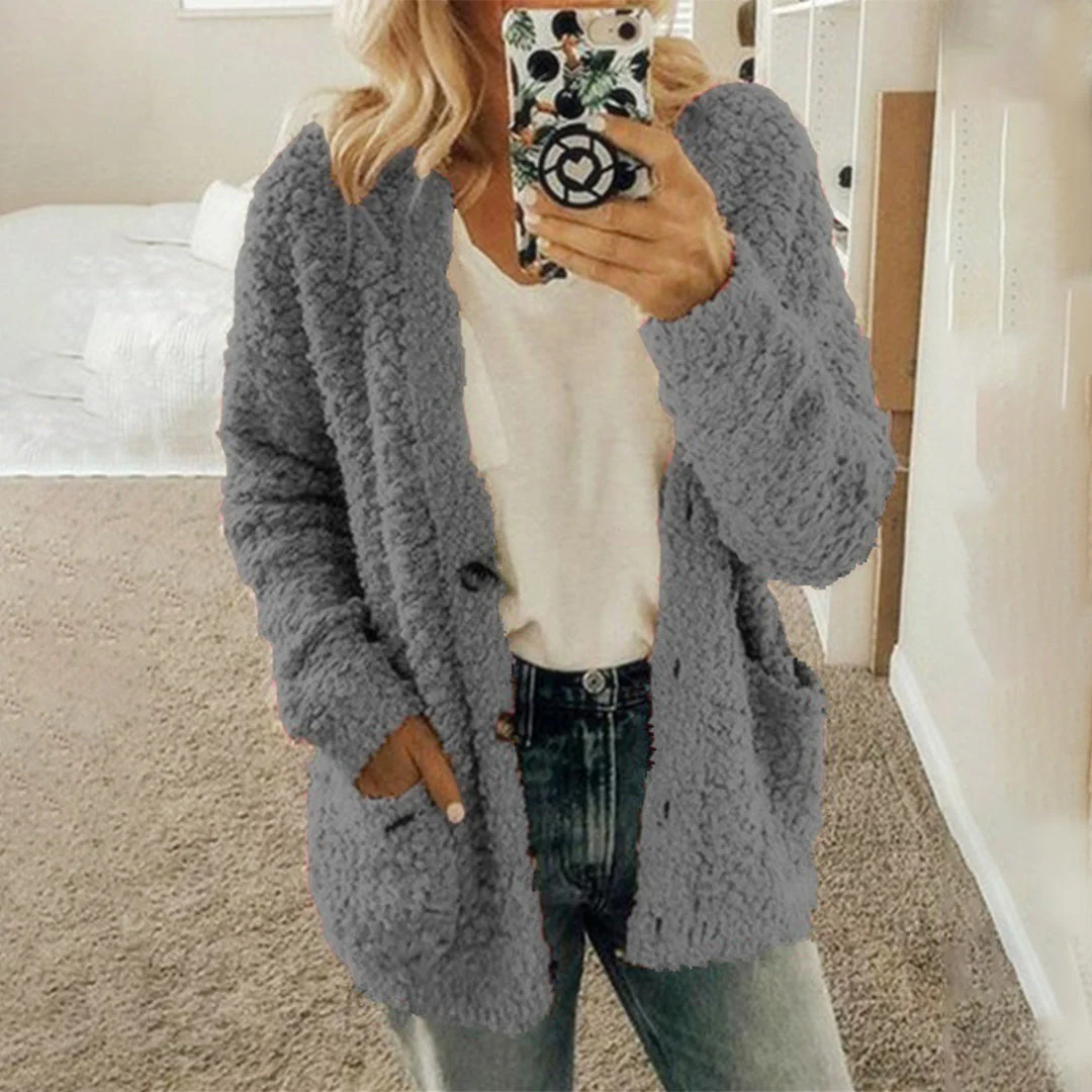 Cardigan Sherpa | Doux & Confortable | Coupe Décontractée – Image 3