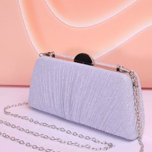 Pochettes Et Sacs De Soirée Carrés Plissés Éblouissants