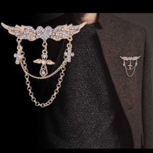 Broches Et Épinglettes Modernes Dorées Pour Hommes