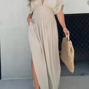 Emma - Robe Longue Décontractée | Élégance Intemporelle | Confort & Style