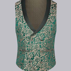 Gilet À Jacquard Double Boutonnage Pour Tenue De Soirée Homme