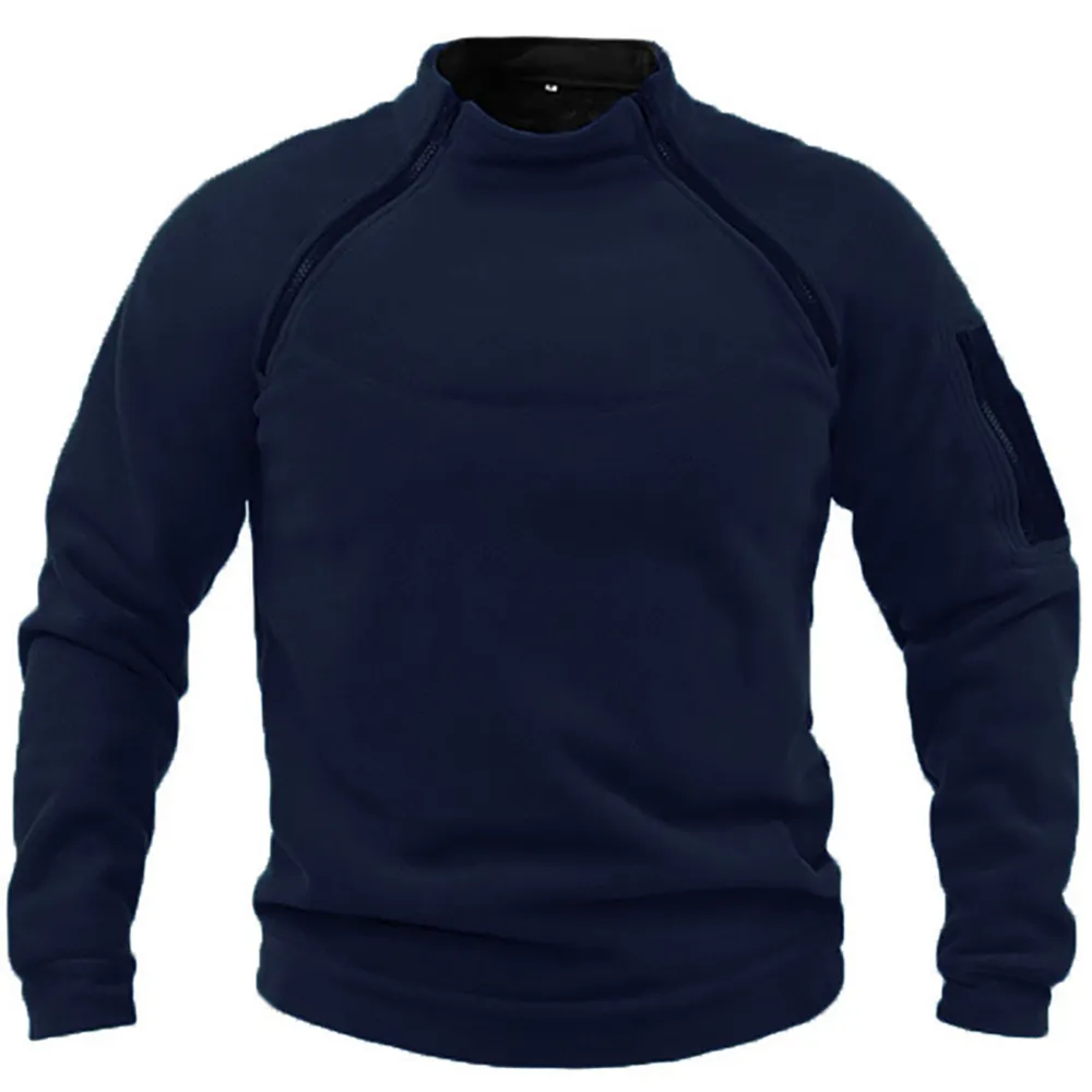 Sweat à Col Montant | Bleu Marine | Confort & Style – Image 2