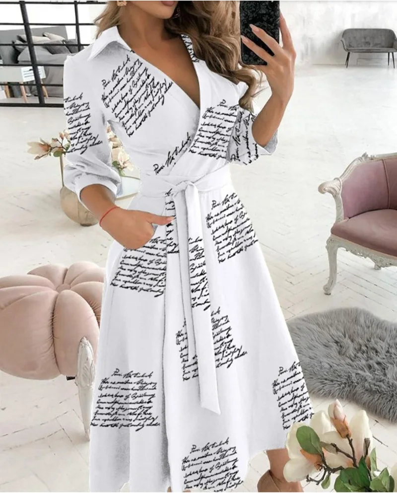 Robe Portefeuille Élégante | Mi-Longue | Style Chic et Raffiné – Image 4