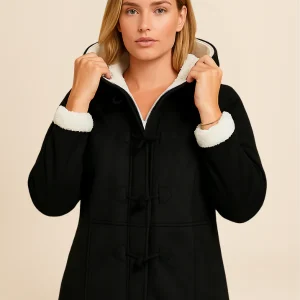 Nordica Douceur | Women's Hooded Coat Lined with Knotted Buttons