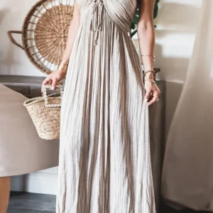 Bohemian Maxi Dress with Thin Straps | Liberté et Élégance Naturelle