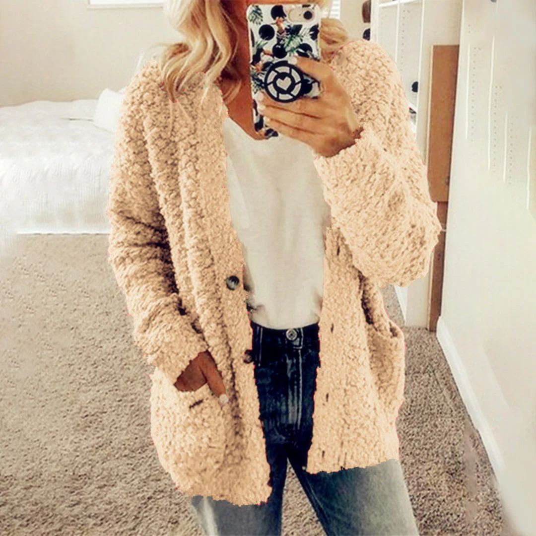 Cardigan Sherpa | Doux & Confortable | Coupe Décontractée – Image 4