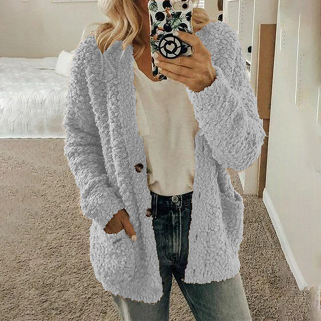 Cardigan Sherpa | Doux & Confortable | Coupe Décontractée – Image 5