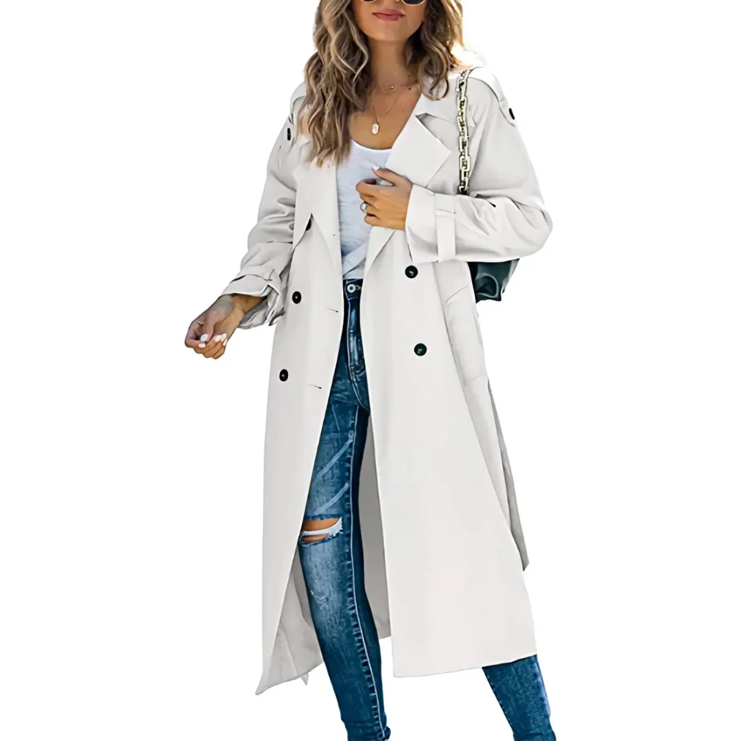 Meghan | Trench Longue Pour Femme | Imperméable – Image 2