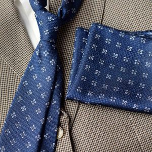 Ensemble Cravate À Motifs Et Pochette Pour Homme