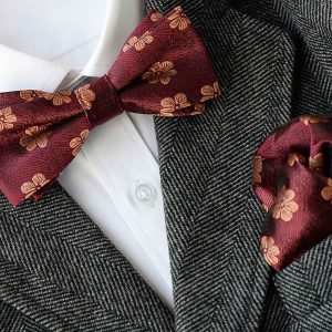 Ensemble Nœud Papillon Et Pochette Pour Homme