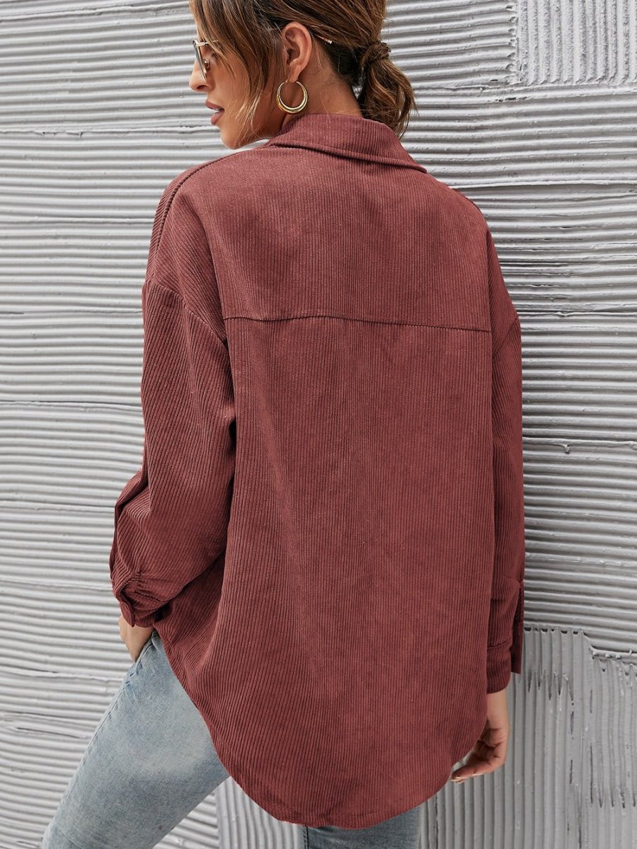 Authentic Texture | Oversized Corduroy Shirt – Image 6