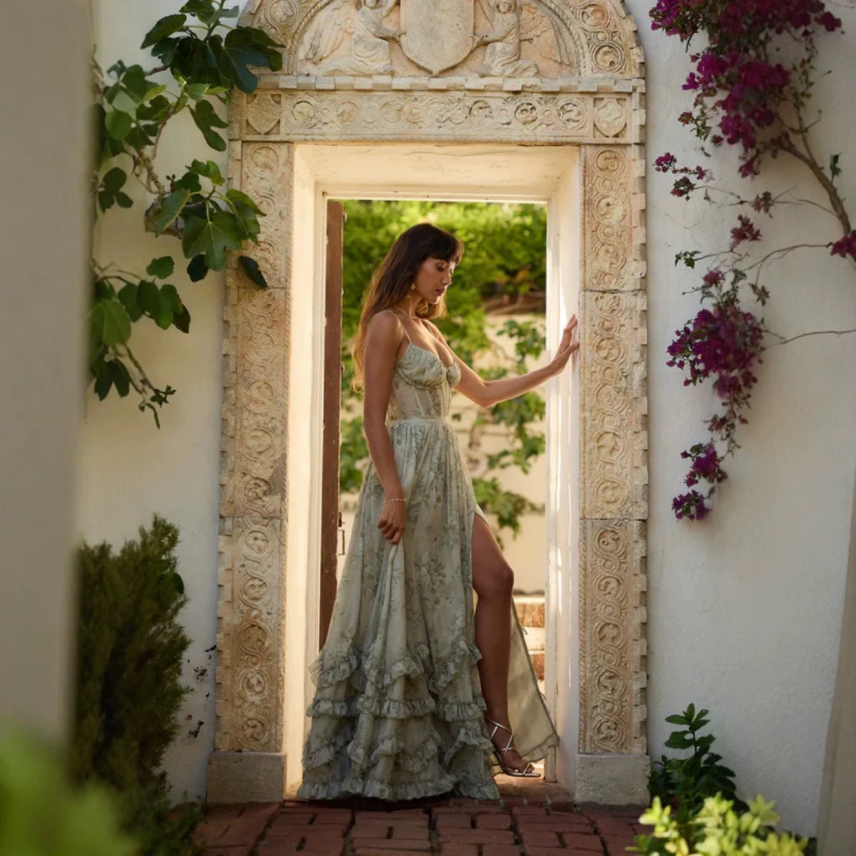 Romantic Maxi Dress | Airy ruffles and Poetic print – Image 4