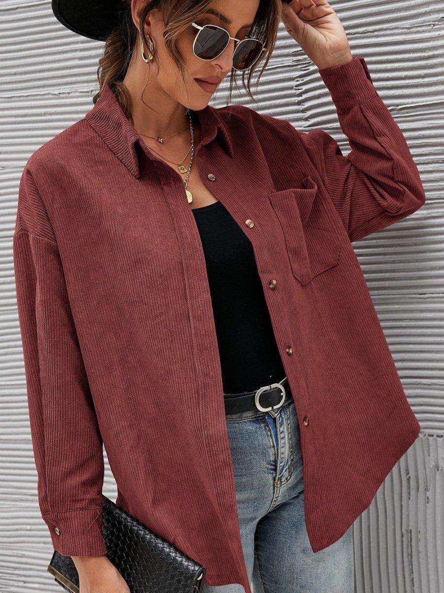 Authentic Texture | Oversized Corduroy Shirt – Image 7