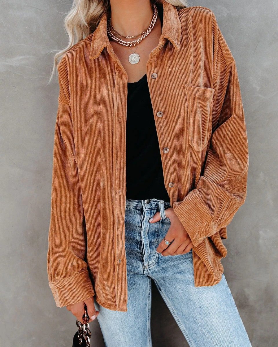 Authentic Texture | Oversized Corduroy Shirt – Image 4