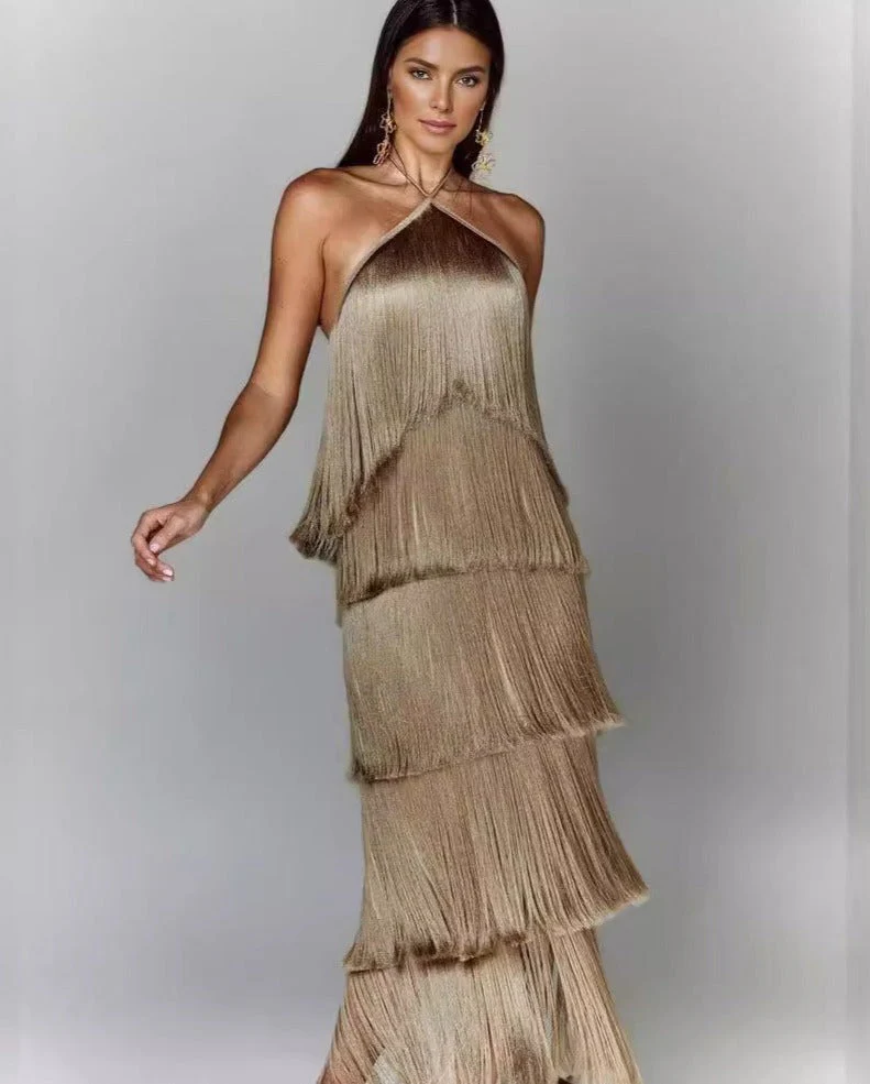 Robe Maxi à Franges | Festive et Remarquable – Image 7