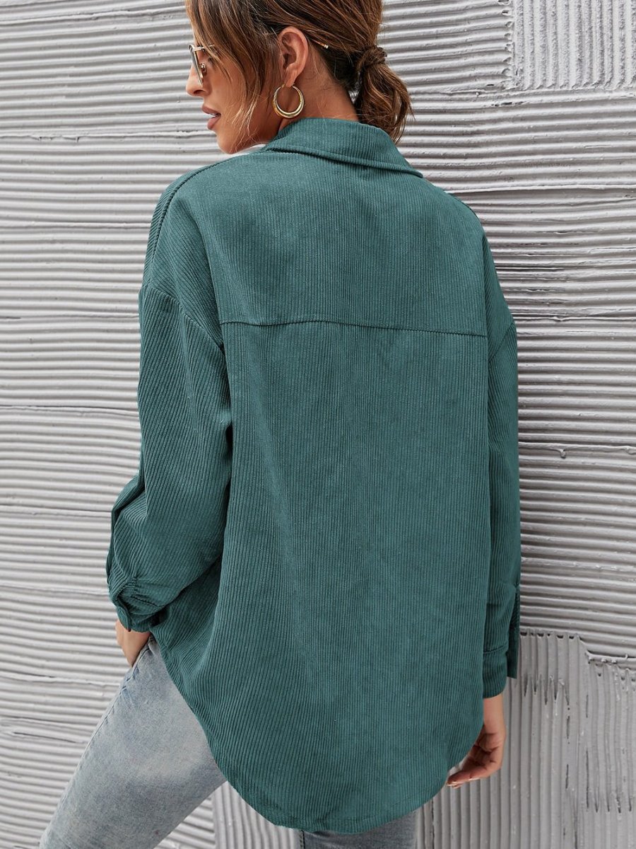 Authentic Texture | Oversized Corduroy Shirt – Image 9